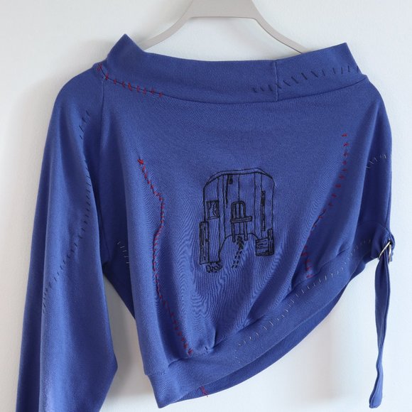 lue Embroidered One-Armed Top with D-Ring Strap - SMALL/MEDIUM - Picture 3 of 5